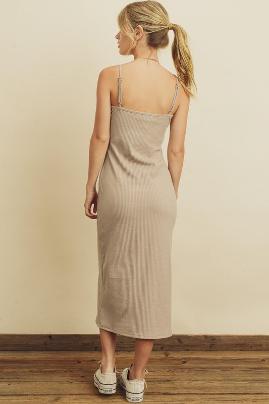 Be Free Midi Dress - Nude - Good Times Boutique
