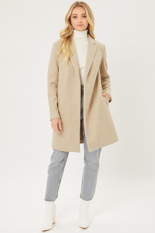 For the Night Long Fleece Coat - Good Times Boutique