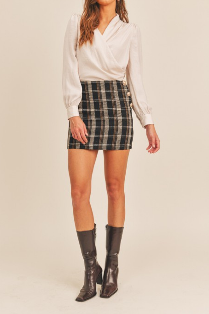 Pretty in Plaid Mini Skirt - Good Times Boutique