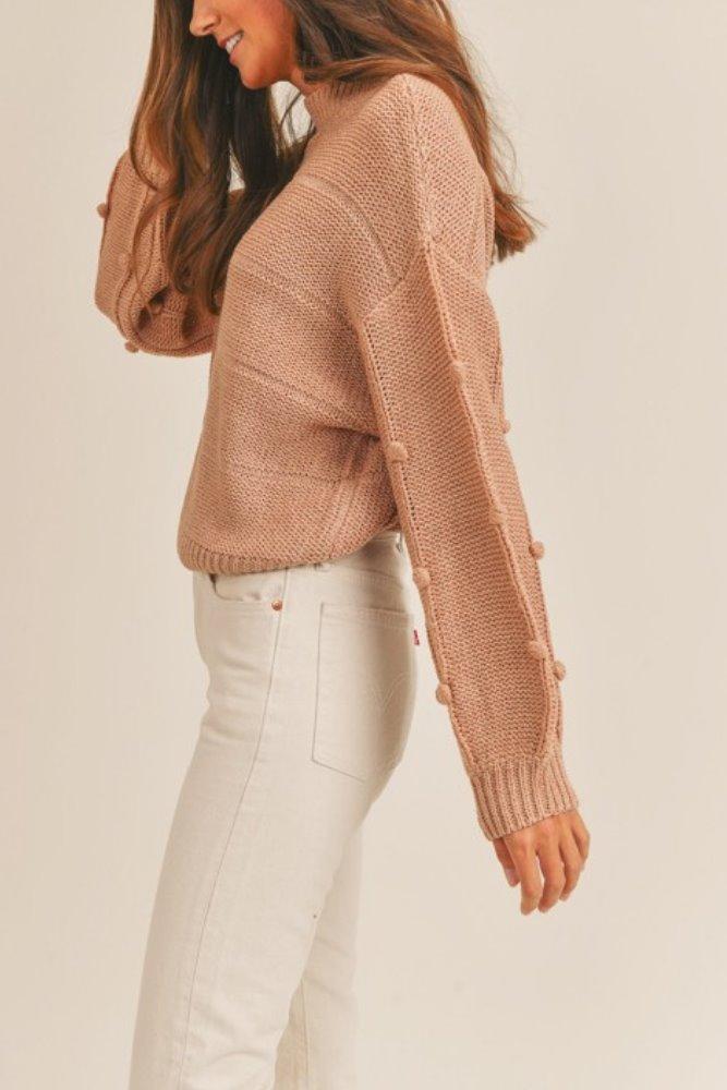 Hey There Mock Neck Sweater - Good Times Boutique