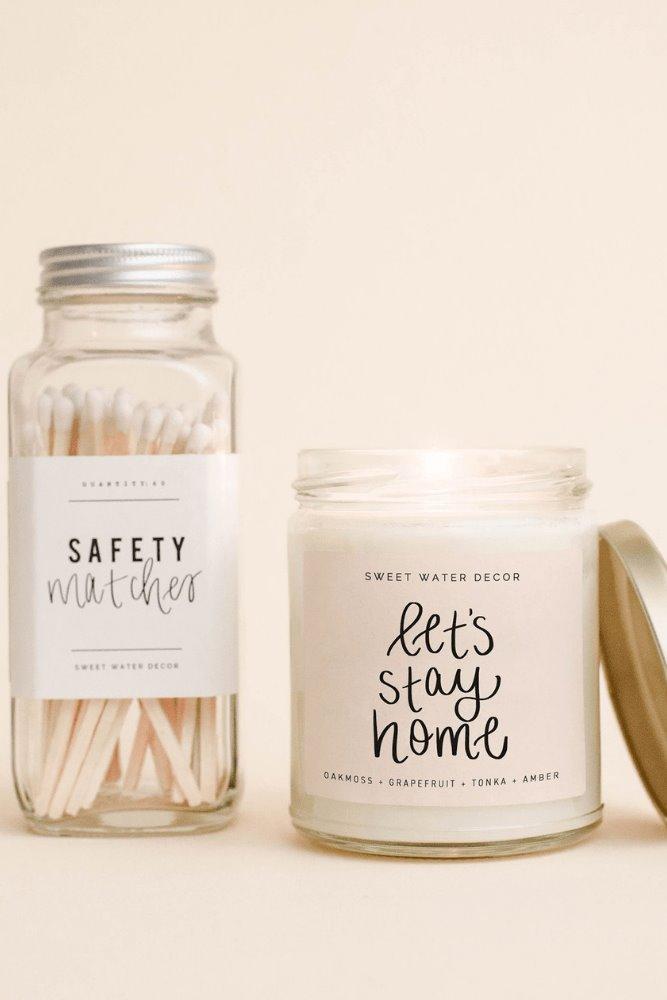 Let's Stay Home Soy Candle - Good Times Boutique